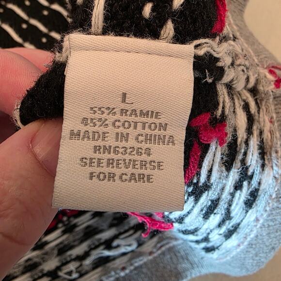 Dress Barn Women's Christmas Holiday Winter Cardigan Sweater SZ Large - Picture 4 of 6